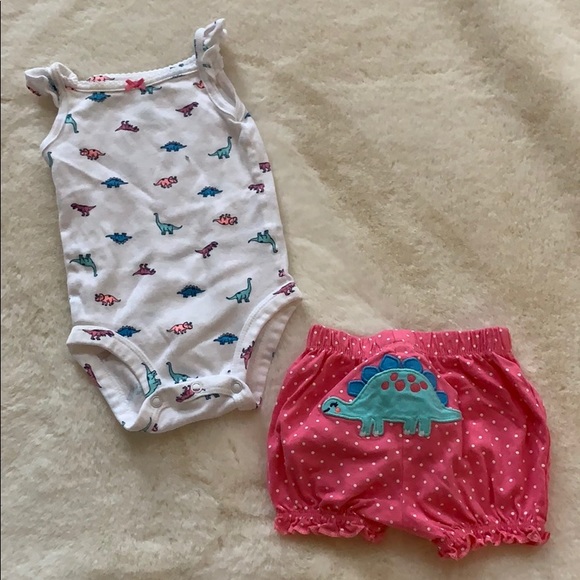 Carter's One Pieces Carters 3 Month Dinosaur Set Onesie Bloomers
